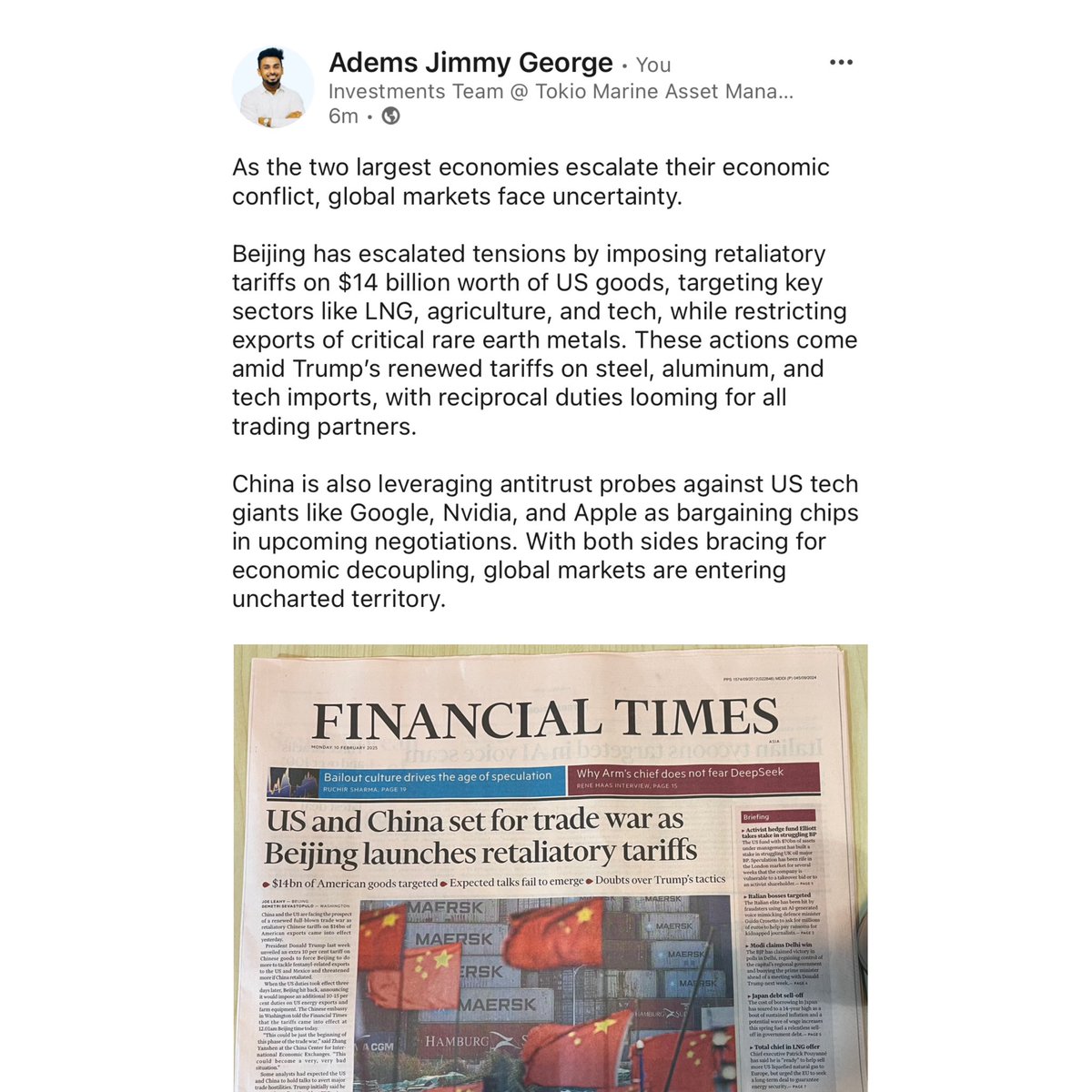 #TradeWar #USChinaRelations #GlobalMarkets #Economics #SupplyChain