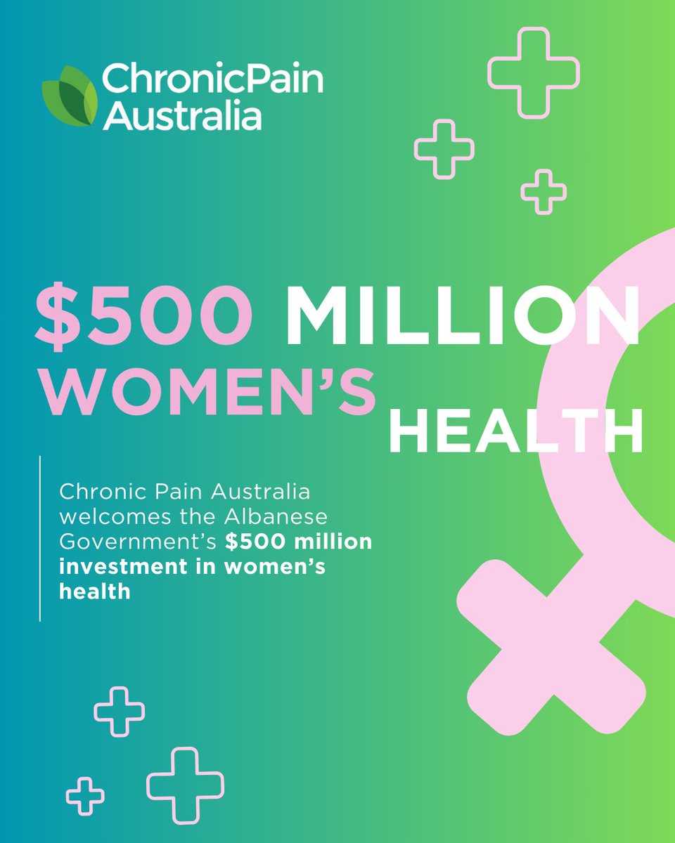 Chronic Pain Australia (@chronicpainaust) on Twitter photo ๐ ๐ต๐ถ๐๐๐ผ๐ฟ๐ถ๐ฐ ๐๐๐ฒ๐ฝ ๐ณ๐ผ๐ฟ๐๐ฎ๐ฟ๐ฑ ๐ณ๐ผ๐ฟ ๐๐ผ๐บ๐ฒ๐ปโ๐ ๐ต๐ฒ๐ฎ๐น๐๐ต!
Chronic Pain Australia welcomes the Albanese Governmentโs $500 million investment in womenโs health, delivering:
โ
11 new pelvic pain clinics (bringing the total to 33)
โ
More affordable ๐ ๐ต๐ถ๐๐๐ผ๐ฟ๐ถ๐ฐ ๐๐๐ฒ๐ฝ ๐ณ๐ผ๐ฟ๐๐ฎ๐ฟ๐ฑ ๐ณ๐ผ๐ฟ ๐๐ผ๐บ๐ฒ๐ปโ๐ ๐ต๐ฒ๐ฎ๐น๐๐ต!
Chronic Pain Australia welcomes the Albanese Governmentโs $500 million investment in womenโs health, delivering:
โ
11 new pelvic pain clinics (bringing the total to 33)
โ
More affordable