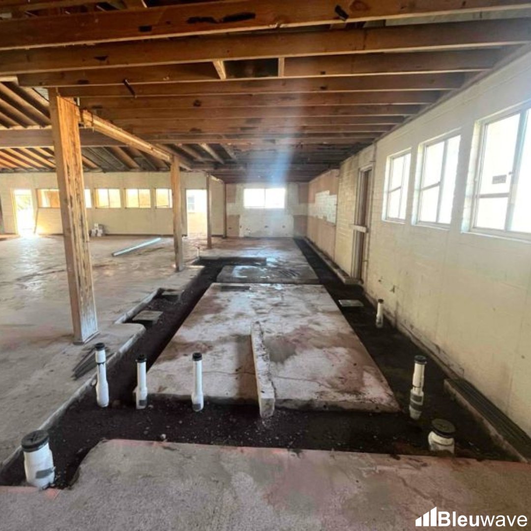 BleuwaveGC's tweet image. Lots of progress at #FirstPresbyterianChurch in City of Douglas

☑️Underground #Plumbing / rough-in
☑️Sanctuary wall cleaned up and ready for the rebuild 
☑️Lumber arrived for Framers
☑️#GreaseInterceptor Installed

#restoration #churchconstruction #rebuild