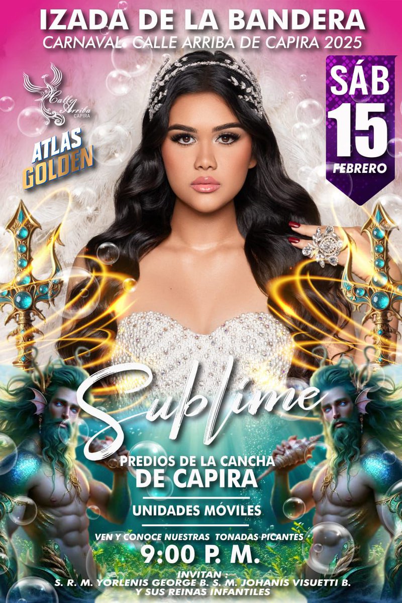 Nuestra SUBLIME izada de la bandera del Carnaval 2025, será el próximo sábado 15 de febrero. ¡No te lo pierdas!