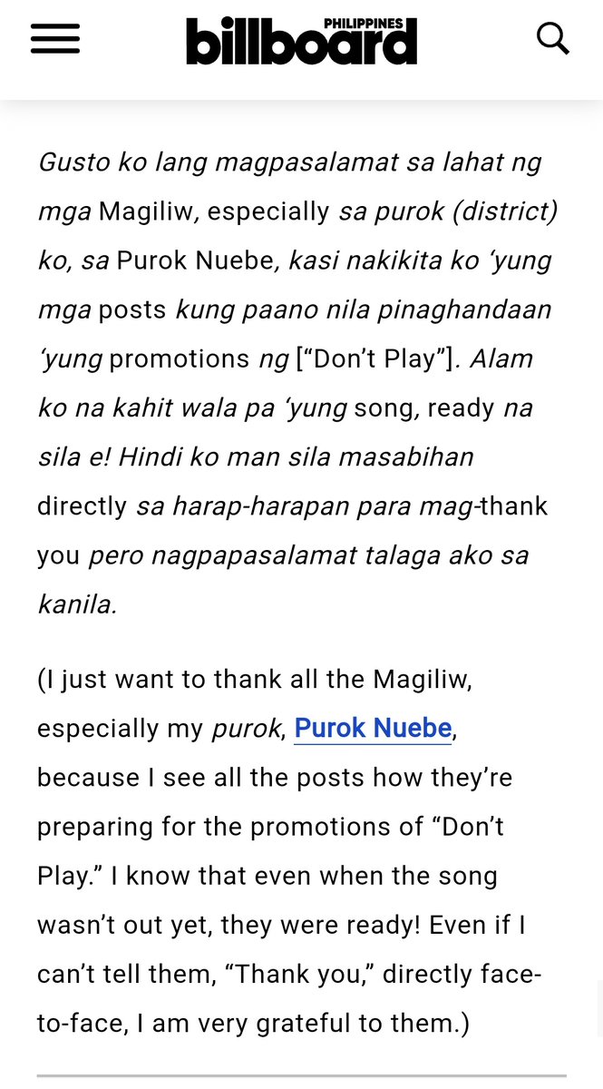 Ang sarap magmahal ng isang #ALAS.  🥹🤎

This feature, from start to end, is a manifestation of #AlagangAlas—the way he carefully treats his craft and the way he values his brothers and fans. Ang OA nung "ready na sila" HAHAHAHA ugang-uga kami as always, pero ilalaban for ü 💙🦅