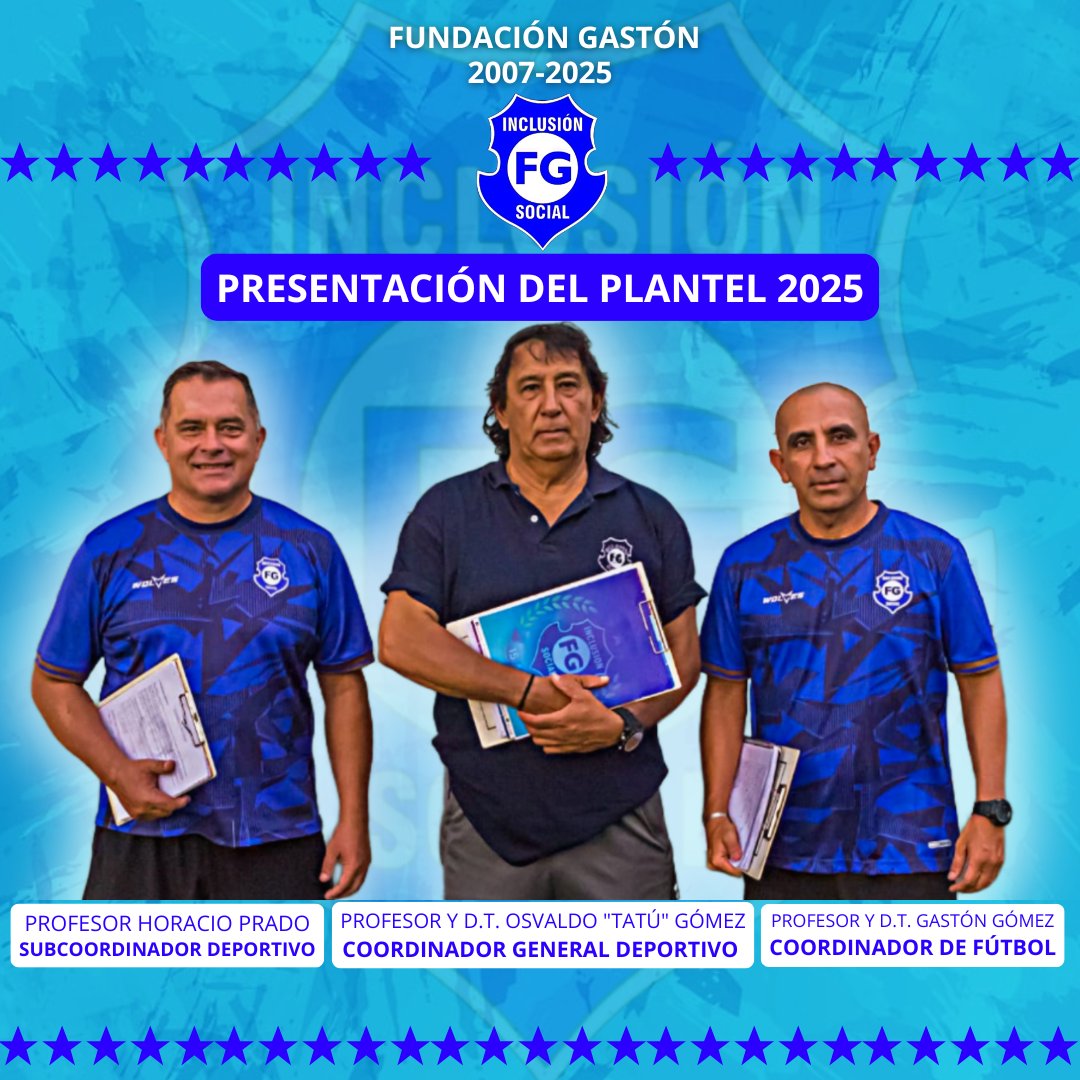 GastonFundacion's tweet photo. Presentación Del Plantel Profesional

🔹Coordinación Deportiva https://t.co/VUIq0Zmzcx