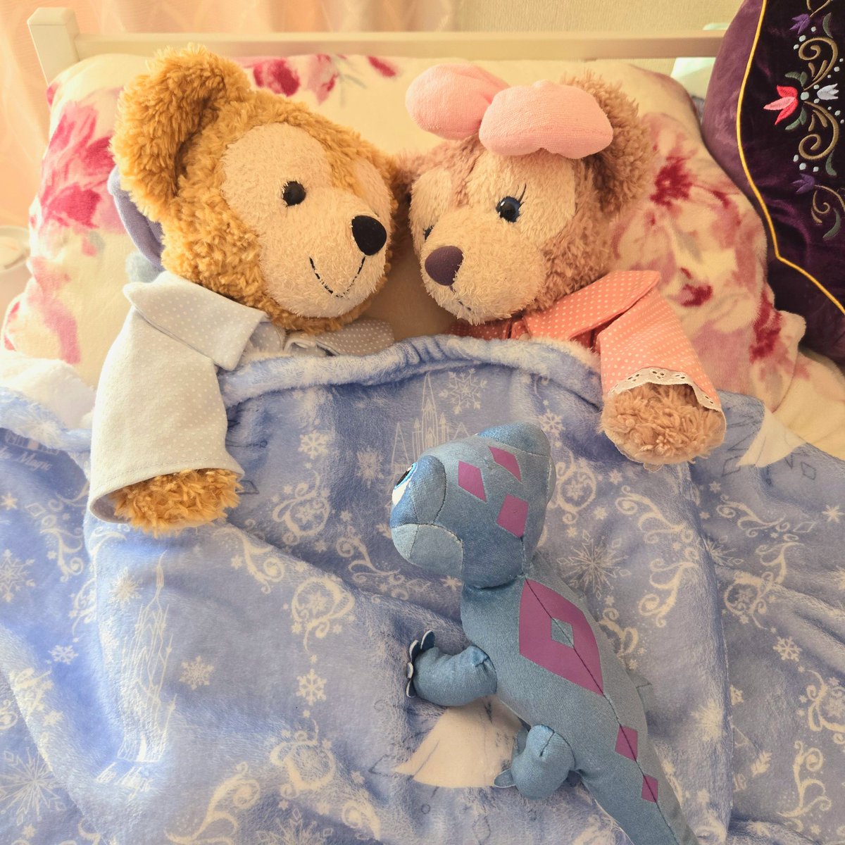 Kai_phantasma's tweet photo. ゆっくりお休み🌛✨

#ぬいぐるみ　
#ダッフィー　#シェリーメイ
#ぬいぐるみのいる生活 https://t.co/iiL7mmqUii