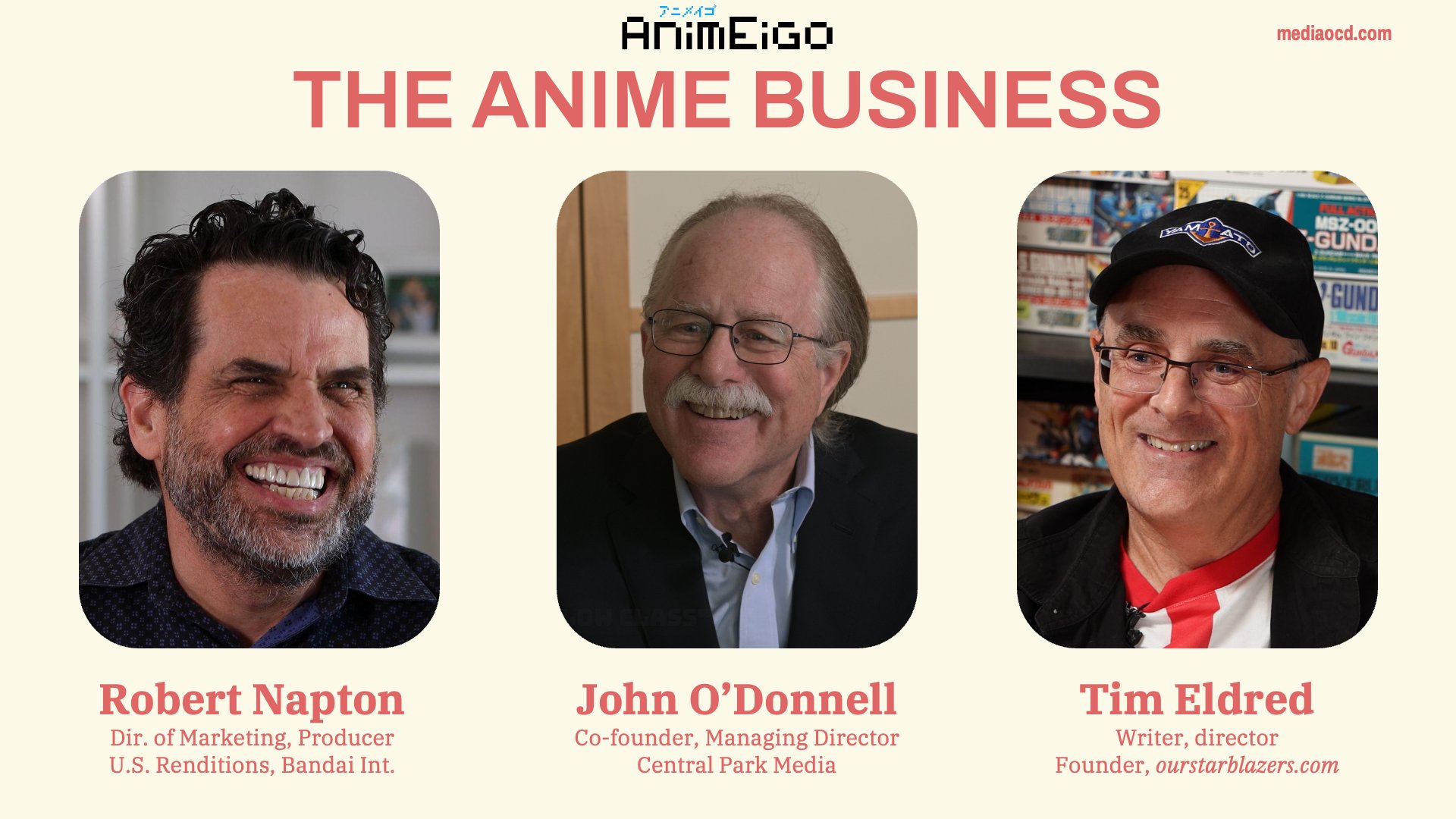 Der Anime Business Animeigo -Dokumentarfilm Visuelle Befragte