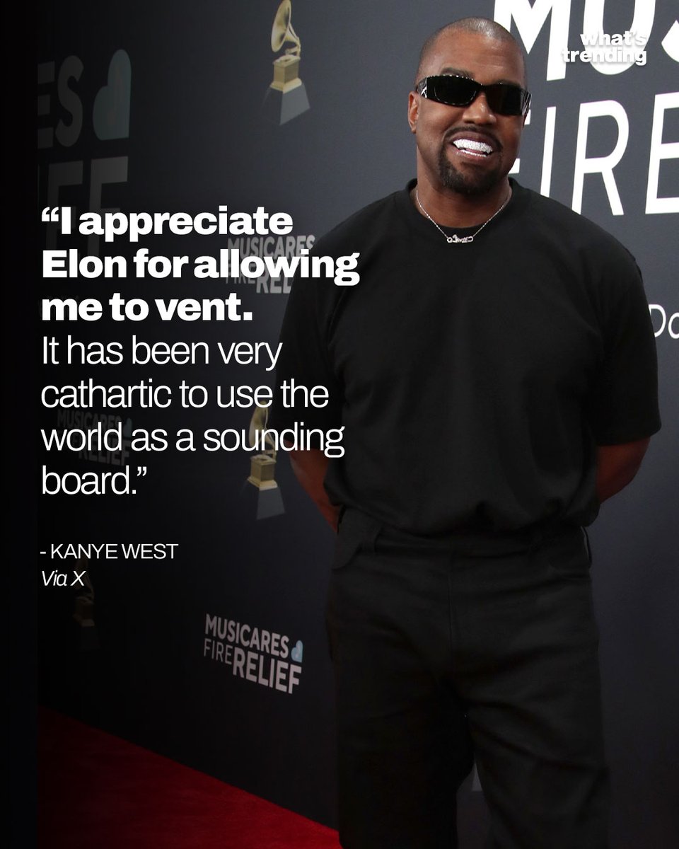 What's Trending (@whatstrending) on Twitter photo After a weekend of controversial posts, Ye deactivated his Twitter account. He praised Elon Musk for letting him "vent," calling it "cathartic." 
The rapper stepped away after making shocking declarations, including calling himself a N*zi. After a weekend of controversial posts, Ye deactivated his Twitter account. He praised Elon Musk for letting him "vent," calling it "cathartic." 
The rapper stepped away after making shocking declarations, including calling himself a N*zi.