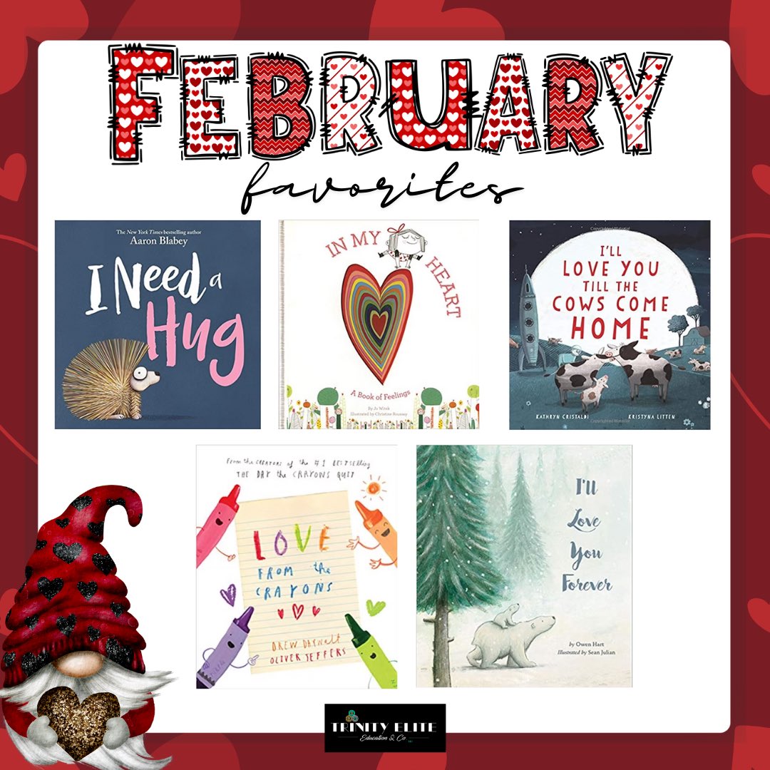 TrinityEliteEdu's tweet photo. Four more days till Valentineโs Day! ๐ ๐๐ซถ๐ผ
Here are 30 picture books that I LOVE to read for the countdown! โค๏ธ
#TrinityEliteEdu #picturebookfun #GGsBookStack #ValentinesWeek https://t.co/SPnm8yXOwL