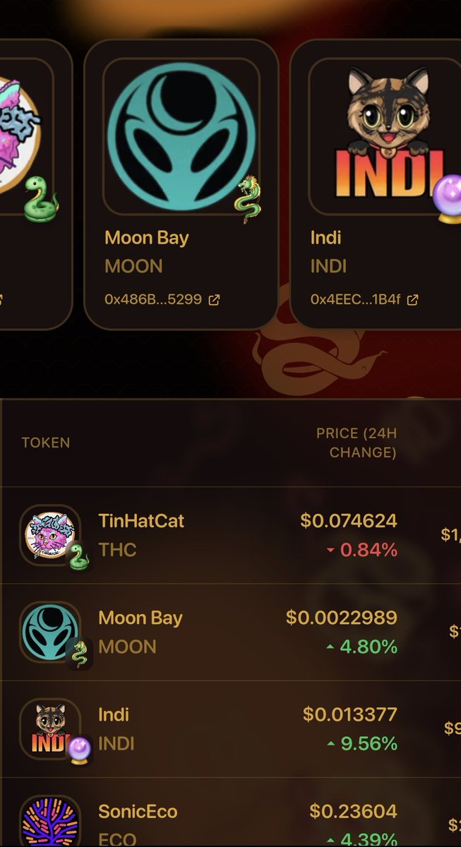 MEME MANIA on <a href="/SonicLabs/">Sonic</a>

$MOON is part of meme mania on Sonic!!!

meme.soniclabs.com

The top 125 holders of $MOON could be earning some juicy $oS rewards!

Grab your $MOON and let's get those rewards!

Currently in 2nd place based on the TVL/Volume formula!