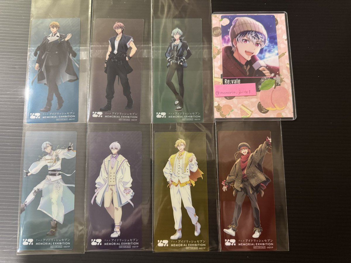 momorin_juice1's tweet photo. 【交換】アイナナ MEMORIAL EXHIBITION アニナナ展 特典 クリアしおり 

譲　環　壮五　ナギ　陸　龍之介　悠　虎於

求　百＞千

新宿手渡し又は郵送（2〜）
百優先のため一部の子は百のみ。
千さんのみのお声かけはお返事にお時間いただきます🙇‍♀️ https://t.co/lXM3OBm1P5