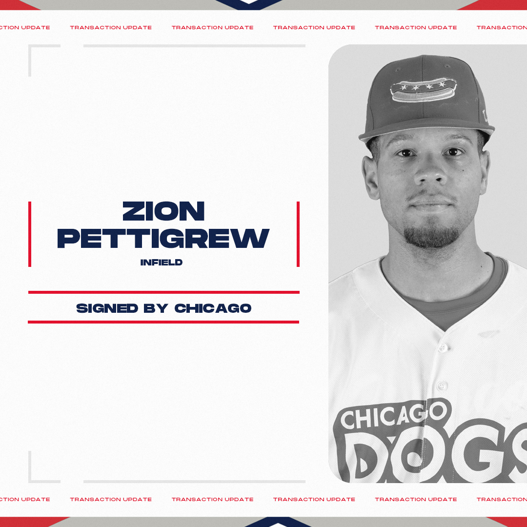 February 10 Transaction: <a href="/TheChicagoDogs/">Chicago Dogs</a> signed INF Zion Pettigrew. 

The @baseball_uis alum and former #Nationals farmhand returns to Chicago after hitting 16 doubles in 55 games in 2024.

baseball.pointstreak.com/player.html?pl…