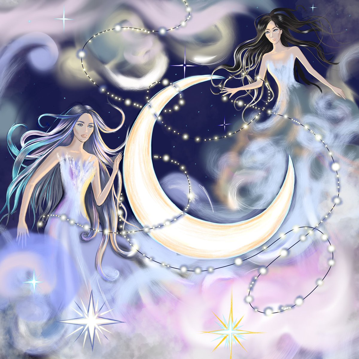 Gm🌞🌞#HAPPYTEZOSTUESDAY ✨ Please support my new "Moon" collection🌙🌒 Seeing the moon, you want to believe in magic, and you trust it with all the secrets and dreams🌙🪄

objkt.com/collections/KT…