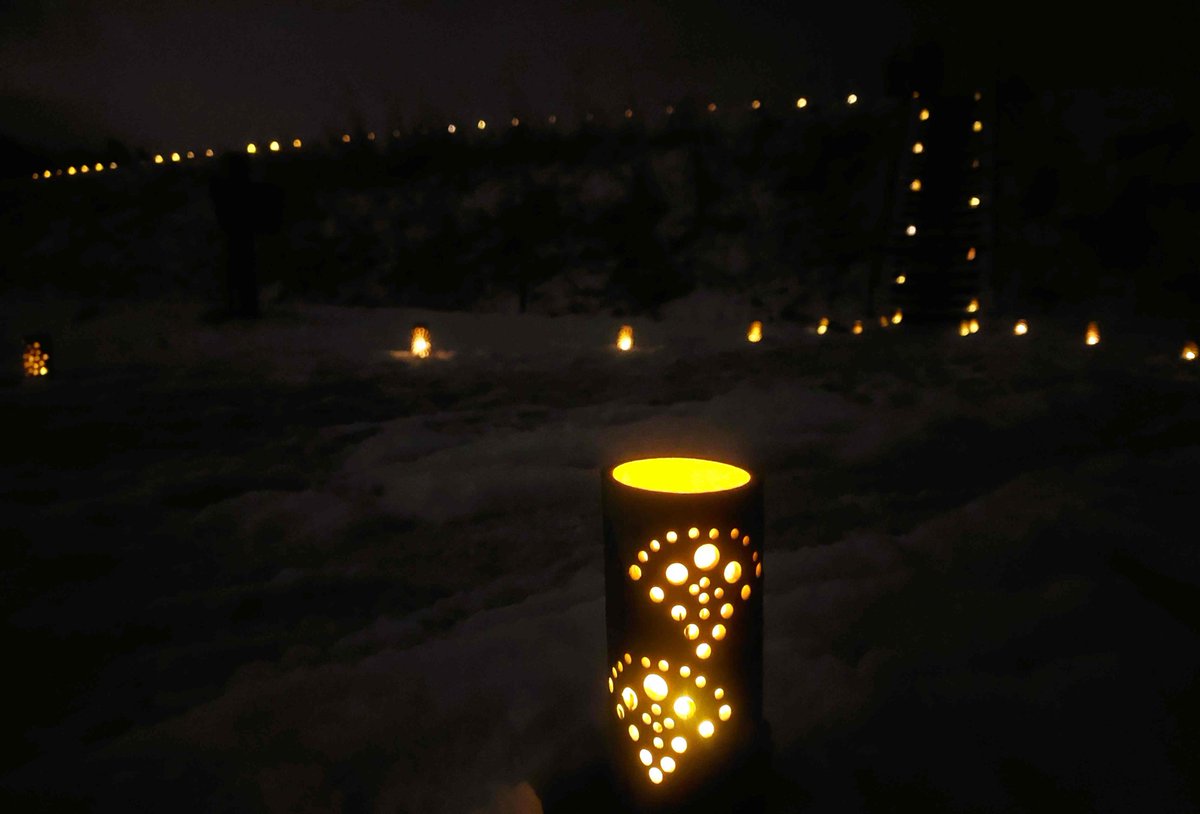 ueyama0922's tweet photo. Miyakozawa Wetlands × Bamboo Light-up
We are utilizing bamboo from Sanze, Tsuruoka City, to illuminate the night wetlands for a special evening stroll! 
#Hotoria
#TsuruokaCity
#Sanze
#BambooLights
#RamsarWetland
#MiyazakozawaWetlands https://t.co/Uj07yUABph
