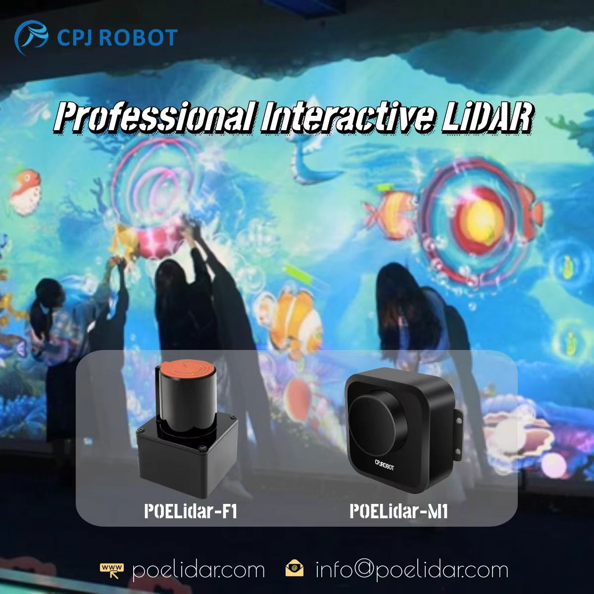 CPJROBOT's tweet image. Elevate Your Projects with PoE LiDAR F1 – The Ultimate Solution for Wall Projection Interaction! 🔥
Say hello to #CPJROBOT's PoE LiDAR F1, the game-changer in interactive wall projection technology!
info@poelidar.com
whatsapp/wechat:+86 17501616271
#InteractiveTechnology #LiDAR