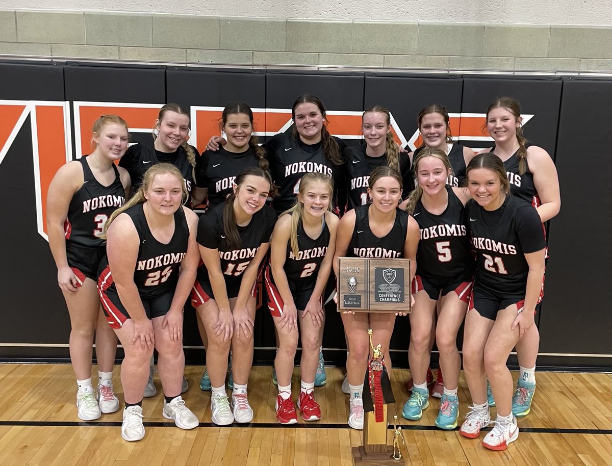 WaverlyAD's tweet photo. Congratulations to the Nokomis Lady Redskins. 2024-25 MSM Conference Champions. 

⁦@NokomisSchools⁩
⁦@msmconference⁩ https://t.co/QPwihToBPS