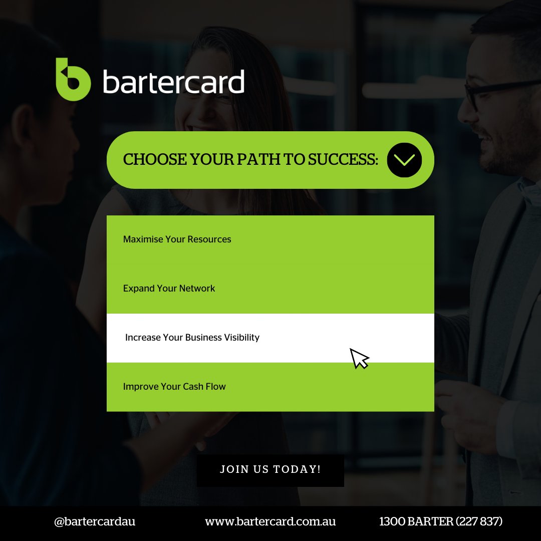 BartercardAU's tweet image. 🌟Barter Your Way to Success with Bartercard!

Start trading smarter today with Bartercard.

Join Now: bartercard.com.au

#Bartercard #BusinessGrowth #SmartTrade #NetworkExpansion #InnovativeSolutions #BarterEconomy #IncreaseSales #SaveCash #BusinessStrategy