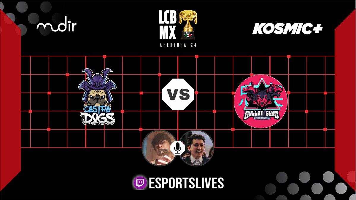 🏆 Liga de Crew Battles OCM - Apertura 2024 🏆

🎮 Fase de Grupos 🎮

🔥 Castra Dogs 🆚 <a href="/CBCTeam/">"Chūjitsu" 忠実 Bullet Club</a>
🎙️ Casters: <a href="/lopunnyboy09/">Lopunnyboy09</a> &amp; <a href="/SaloTweets/">Solo Salo</a>
📺 Hoy a las 9 PM en: twitch.tv/esportslives

⚡ ¡No te pierdas esta intensa batalla! ⚡
#Esports #CrewBattles #OCM2024