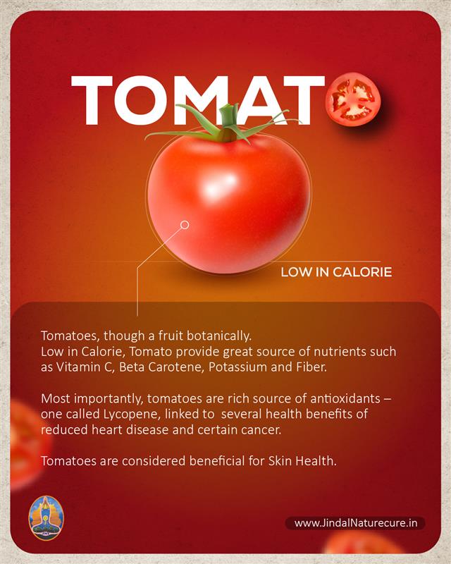 JindalNature's tweet image. 🍅 The Power of Tomatoes! 🌿
Did you know that tomatoes, though a fruit, are packed with powerful nutrients? Low in calories and rich in antioxidants like Lycopene, they support heart health, skin health, and overall well-being.
#HealthWithNature #TomatoBenefits #EatWellLiveWell