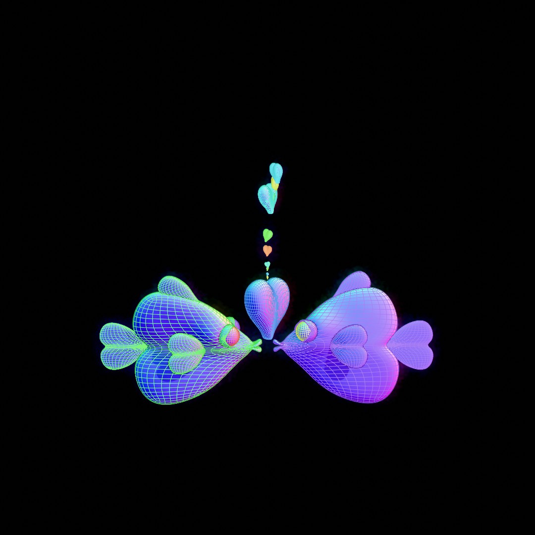 leafy_5's tweet photo. Day 1237- Fishy-Kissy Faces
π§© Blender 4.3
π§© Cycles
#everydays #blender #blender3d #cyclesrender #b3d #3dillustration #3dgraphics #3danimation #loopinganimation #geometrynodes #motiongraphics #valentinesday #fishkiss #fishykissy https://t.co/nigXJ43dnY