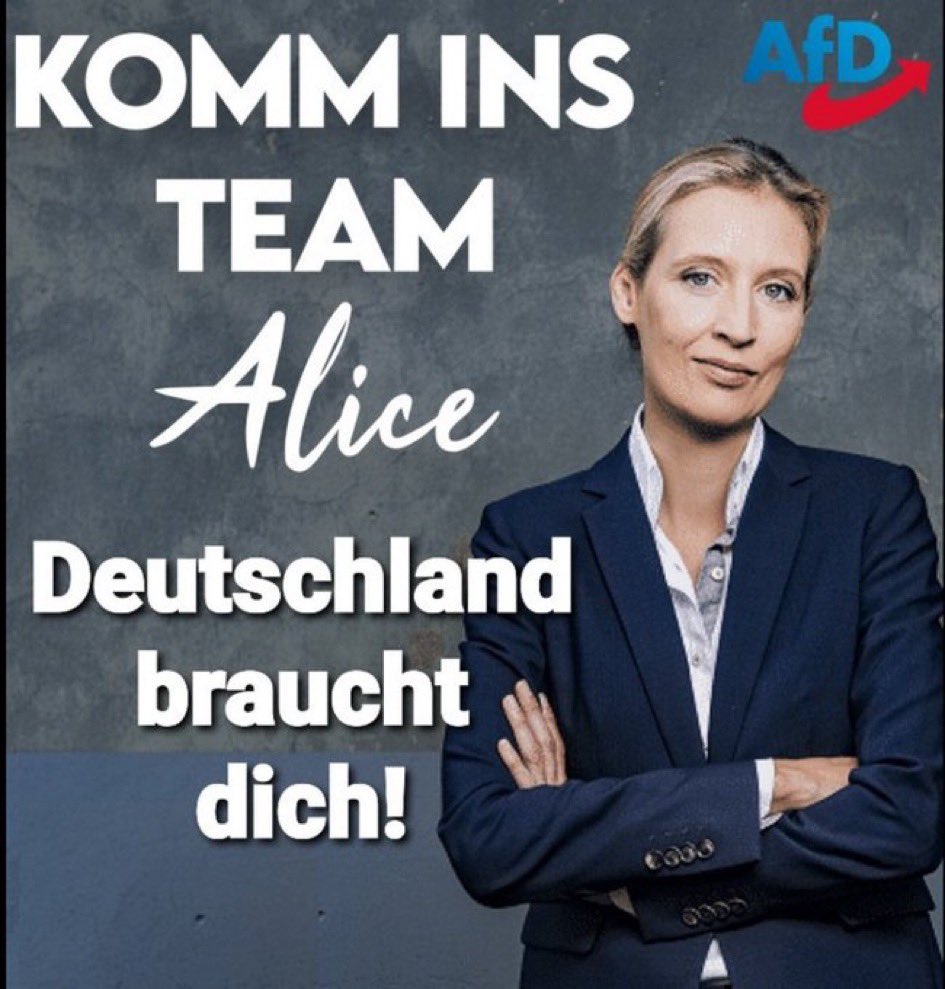 Maximilien89's tweet photo. @freiheitfueruk1 Ich kann auch weit und breit keinen würdigen, besseren und noch dazu #intelligenten Kandidaten erkennen als Alice #Weidel. Alles andere #Schwachköpfe. Und Du? https://t.co/dRvb3wi5wz