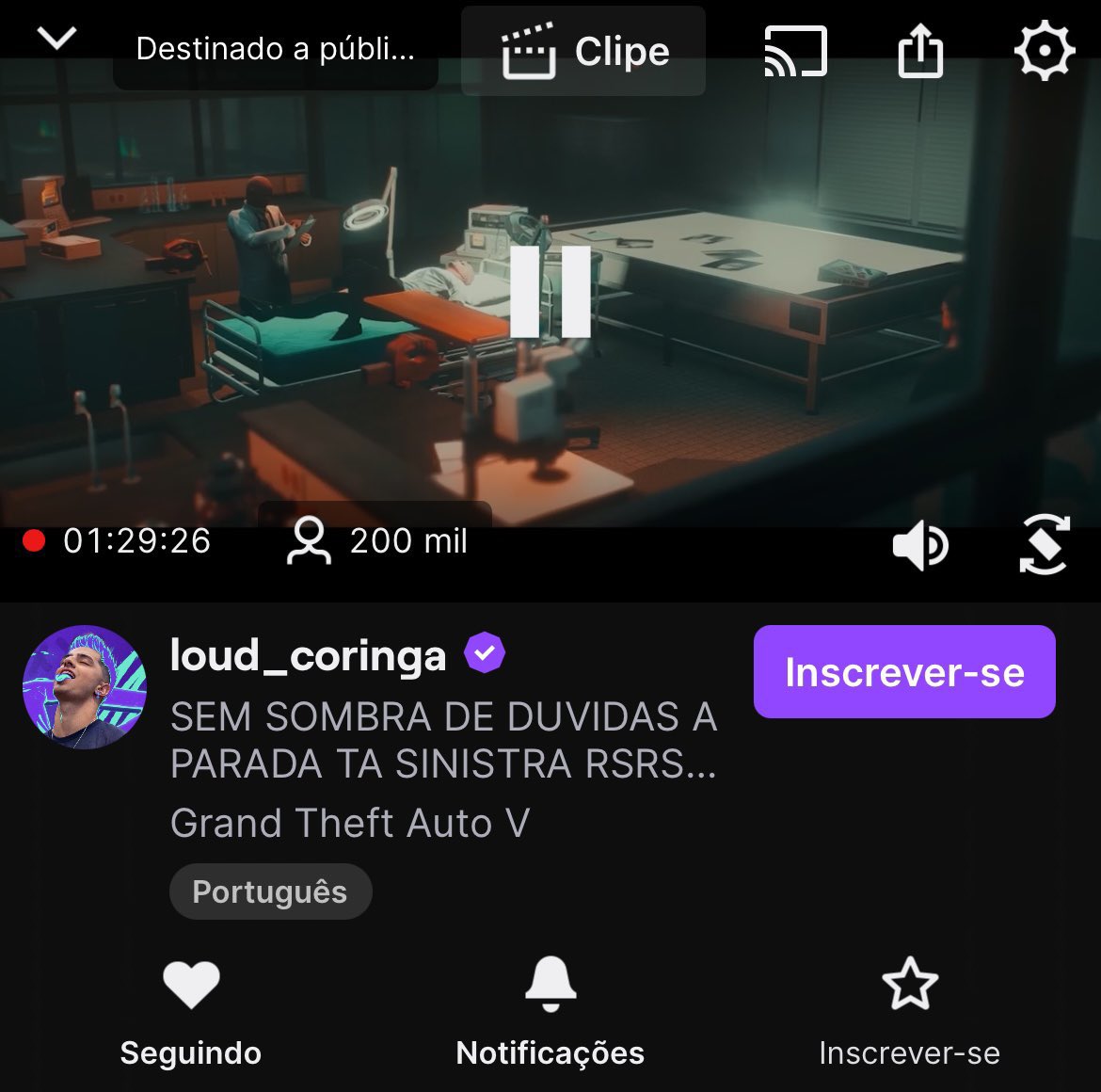 victlish's tweet photo. isso é loud coringa. https://t.co/0IeEe3jj6k
