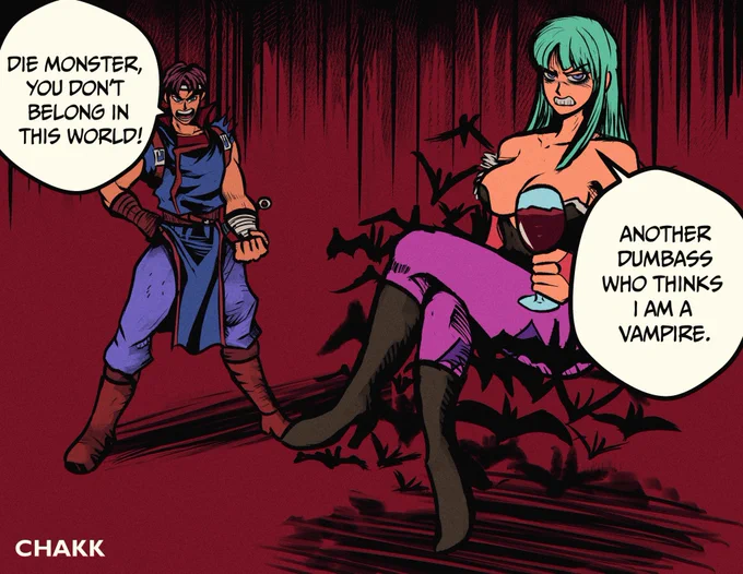 Castlevania X Darkstalkers Mini Comic. 