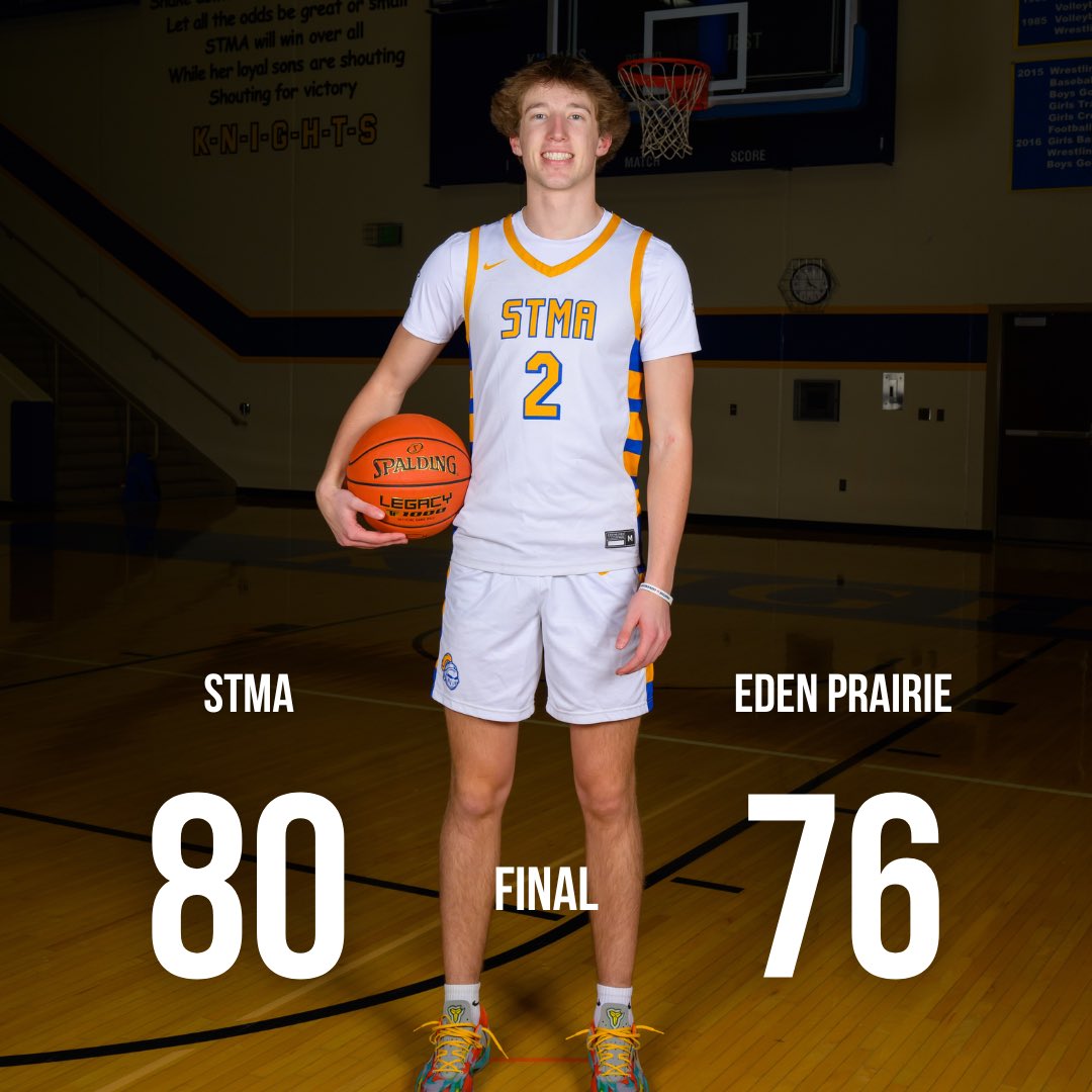 ‼️ W ‼️

The Knights end the home stand on a positive note with an 80-76 victory over Eden Prairie ‼️ The victory secured the season sweep over the Eagles ‼️