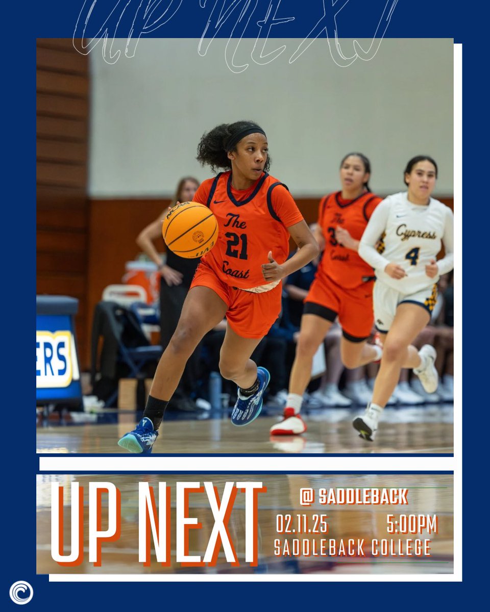 occwbb's tweet photo. Your Pirates are headed to South County tomorrow. We play the Saddleback College Bobcats! Tip-off is at 5pm!🧡💙🏴☠️
📸: @liamdavisphotos
#loading… #roadto3peat #rimreapers #burntheships #coastwomensbasketball #grow #connect #win #repeat #basketball #foreverapirate #jucoproduct https://t.co/P9moNe5AH8
