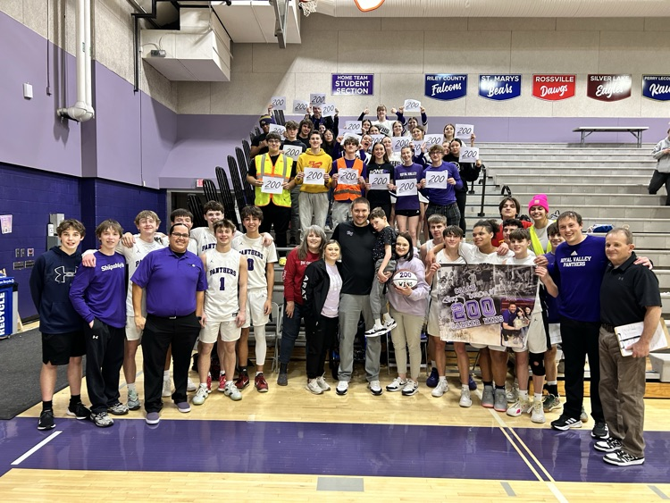 Coach Brown secured his 200th career win tonight with a victory over Pleasant Ridge. Congratulations on this incredible milestone! #OneRV