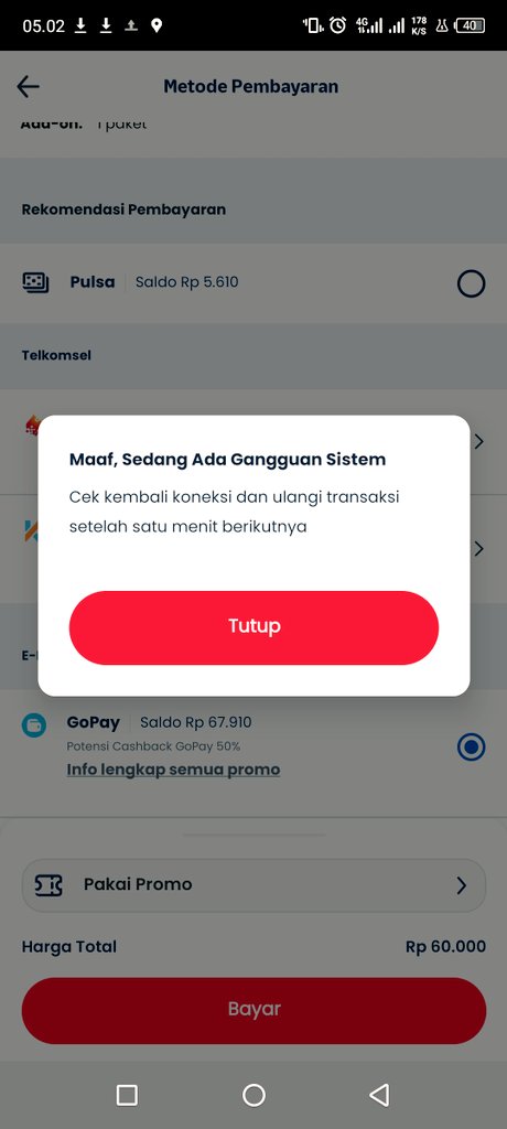 Halo <a href="/Telkomsel/">Telkomsel</a> <a href="/MyTelkomselApp/">MyTelkomsel</a> ada apa dengan ini? Dari kemarin mau beli kuota, muncul ini terus! 
Gambar yang kiri, hari ini tgl 11. Yg kanan, ss semalam. 

Kok bisa seperti ini?