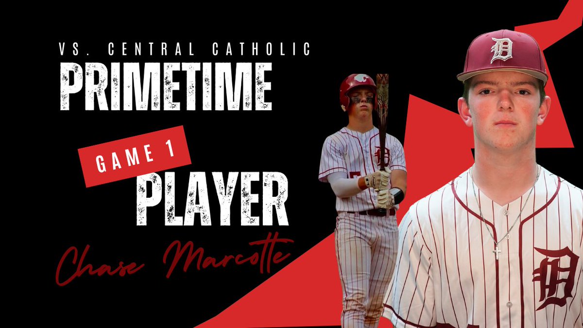 DestrehanBB's tweet photo. Game 1 Primetime Player vs. C.C. Eagles
Soph. Chase Marcotte put together an awesome day at the plate going 2-3 with a double and a RBI single! He also caught phenomenally behind the dish leading our staff to a 15 punchy night!
#PrimetimePlayer
#Mission11 https://t.co/qq85ZB2d5k