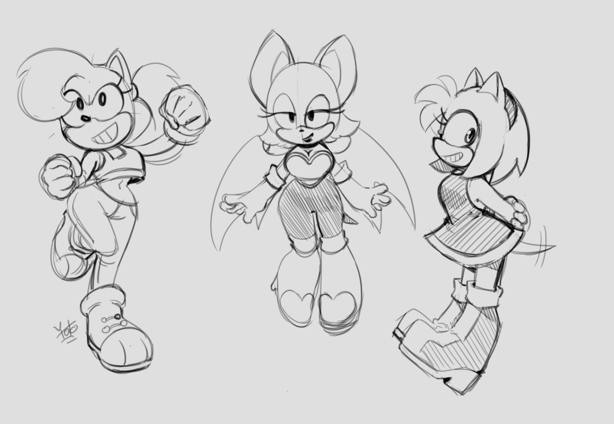 Yotomoe1's tweet image. Trying to brush up on my sonic drawing skills again starting with Rouge. In recent years I've really started to like her design more and wanna try to do it justice.