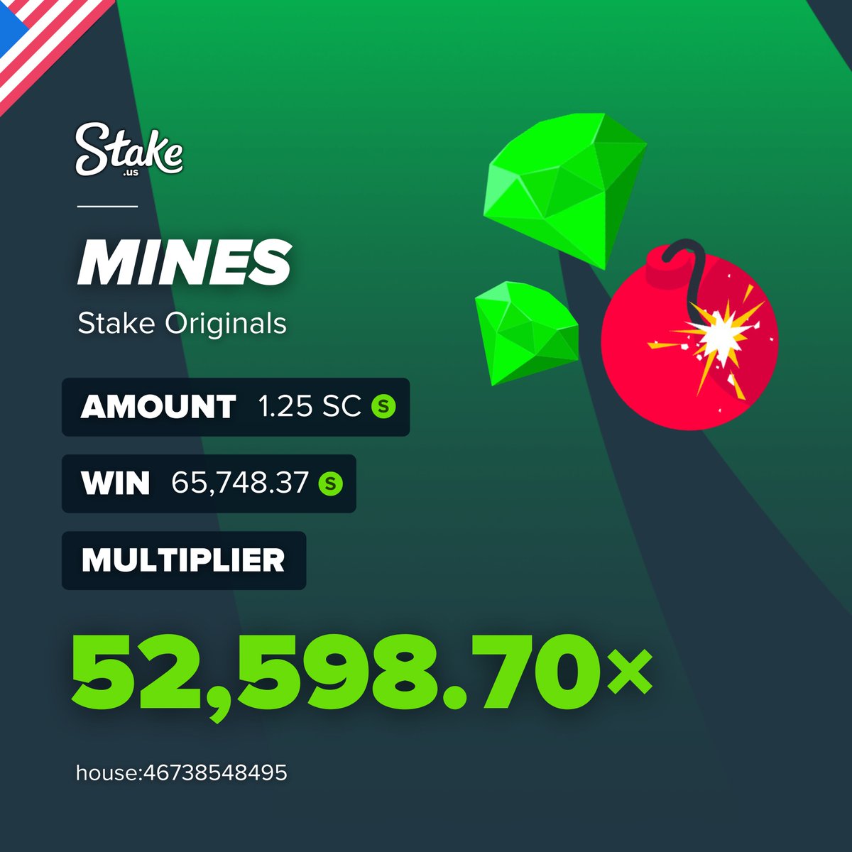 StakeUsa's tweet photo. Time to update the Insane Mines Wins list again 💁 https://t.co/Df92q2ixGa