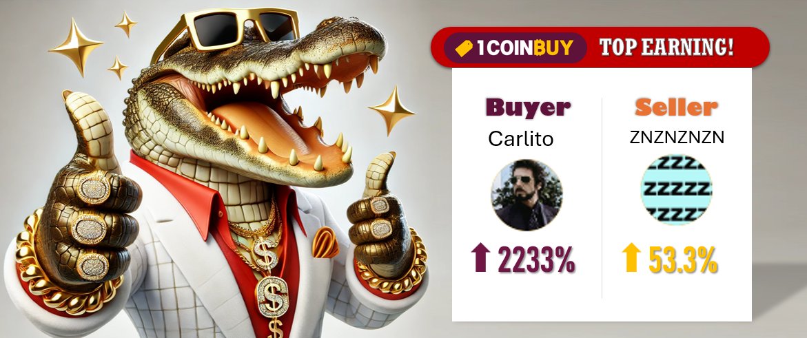 official_ocb's tweet photo. 🌟[Best Earning 2/10] Top buyer and seller on OneCoinBuy have set the bar high—will you claim the spotlight tomorrow?  #OneCoinBuy #CryptoTrading #DailyRewards #TopEarners #CryptoMarketplace #TradeAndWin https://t.co/gSCkpLveqv