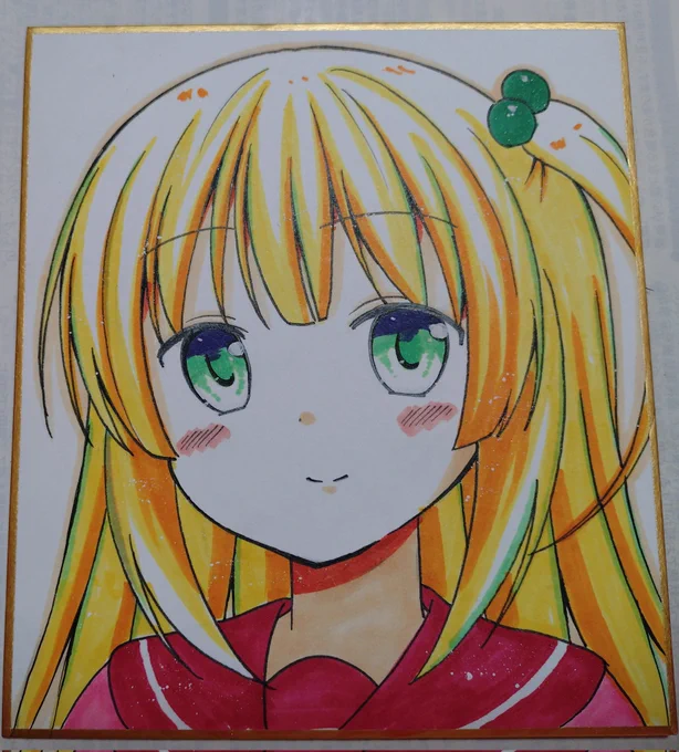 色紙3枚目です 
