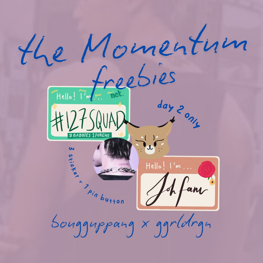 HALLO JOHFAM💪
@Bonggupang dan <a href="/ggrldrgn/">GEE ❤️‍🔥</a> akan bagi-bagi freebies☺️

Mari bersua di;
🔥NCT 127 - Neo City: The Momentum in Jakarta
🗓 16 February 2025 (Day 2)
📍Indonesia Arena (TBA) 
limited qty

see yaa👋
#THEMOMENTUM_NCT127 #NCT127_NEOCITY_THE_MOMENTUM_JAKARTA