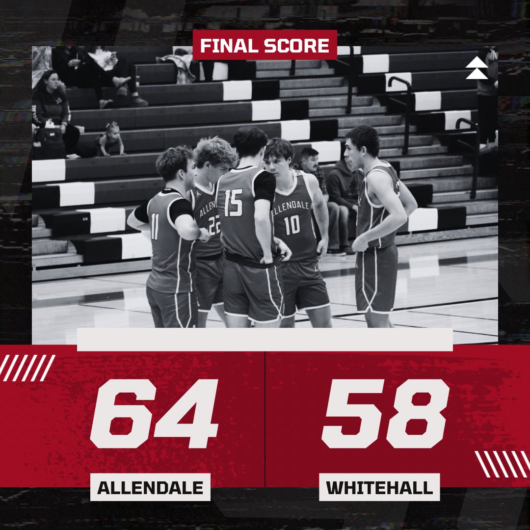 Great team win for the Allendale Varsity boys vs Whitehall