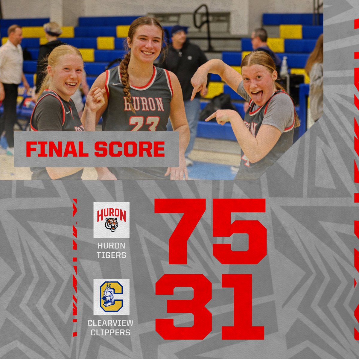 A non-traditional senior night but one that won’t be forgotten as our seniors shine in their last regular season high school basketball game.  Julia finished with 13 points and Jess with 11 points and 10 assists as the Tigers beat the Clippers 75-31.  #TigerPride