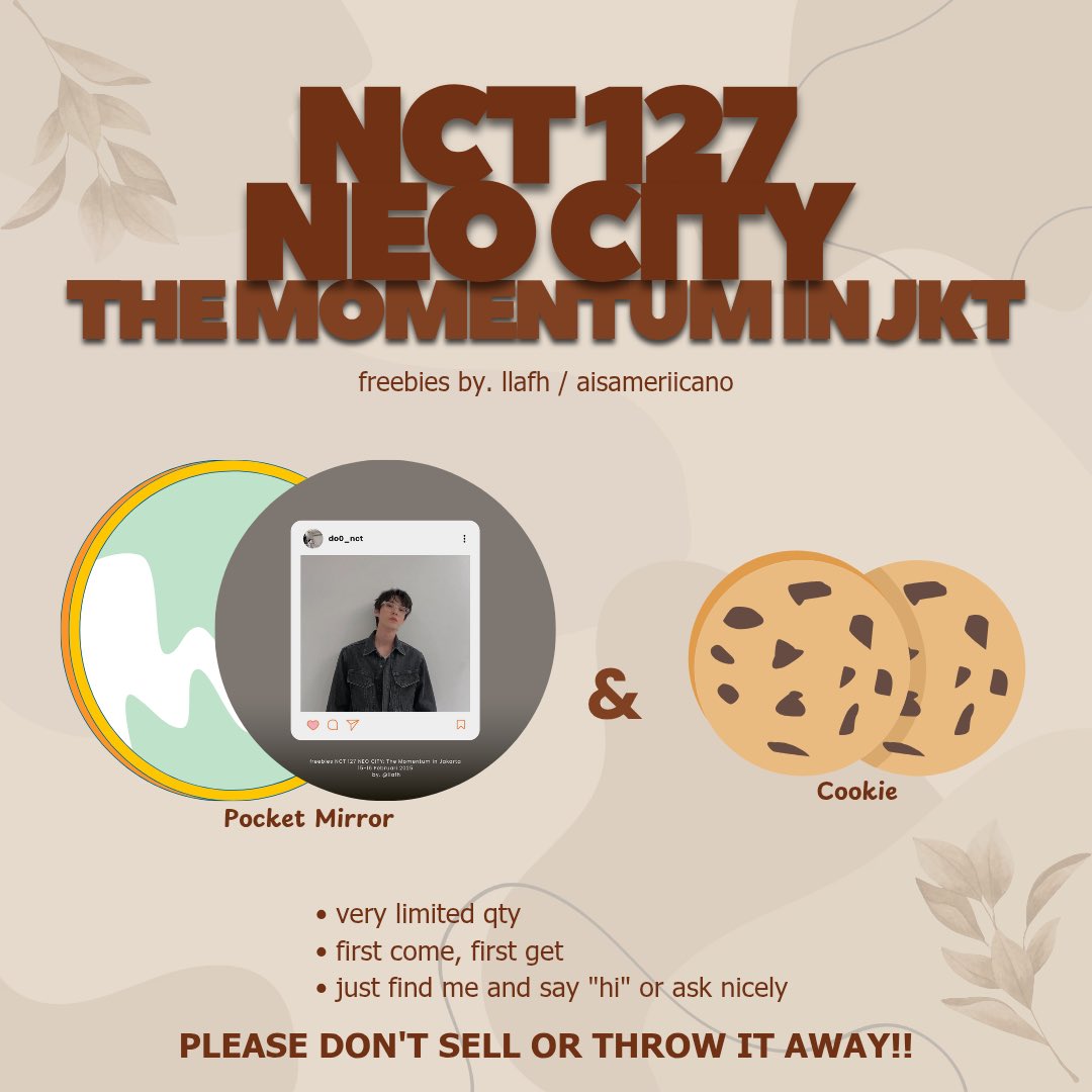 aisameriicano's tweet photo. NCT 127 Neo City: The Momentum in Jakarta, freebies by me✨

DAY 1 only - 15 Feb
strictly buat yang beneran sayang Doyoung aja.

seeyou! https://t.co/YTNdz9eShW