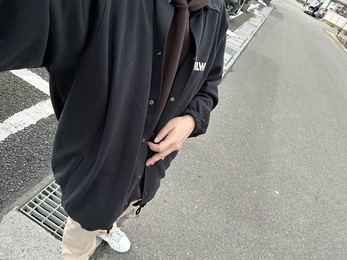 I2xWtc's tweet image. 春服にと購入🙏
少し大きいかなと思いましたが、下を絞って、肩をルーズに着たらサイズ感思ってた通り😆
最高です🫡
 #EVILWIRE