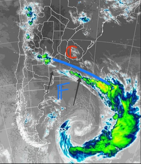 AlpioCosta's tweet image. VAMOS QUE LLEGA 💪 | El bendito #alivio avanza y ya está cerquita.

Y todo gracias a ese "rulo" (una baja presión de libro 👌) sobre el Mar Argentino que con su largo frente frío nos aliviará en breve con aire mucho más fresco.

Todos en modo #esperando en 3,2,1...

#ChauCalor 👐