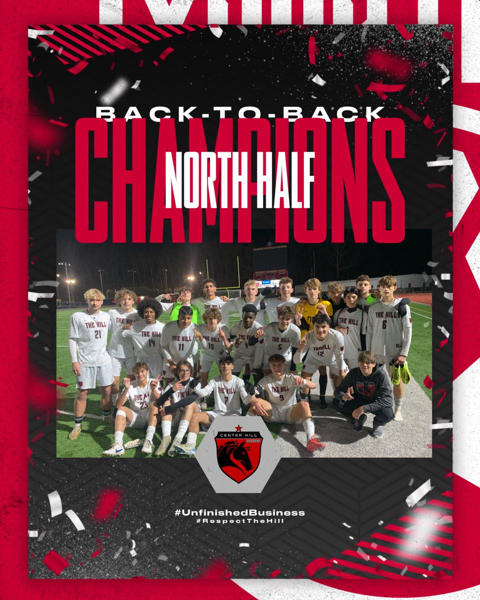 With a 2-0 win over Warren Central tonight our Mustangs are STILL Kings of the North! #NorthHalfChamps #UnfinishBusiness #Together #Relentless #RespectTheHill