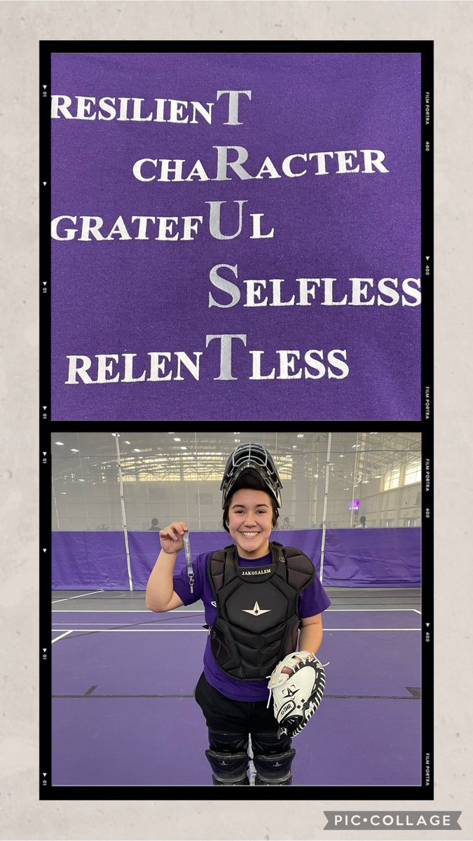 Week 2 pick for our TRUST award!! Nice job, JJ!  💜🥎