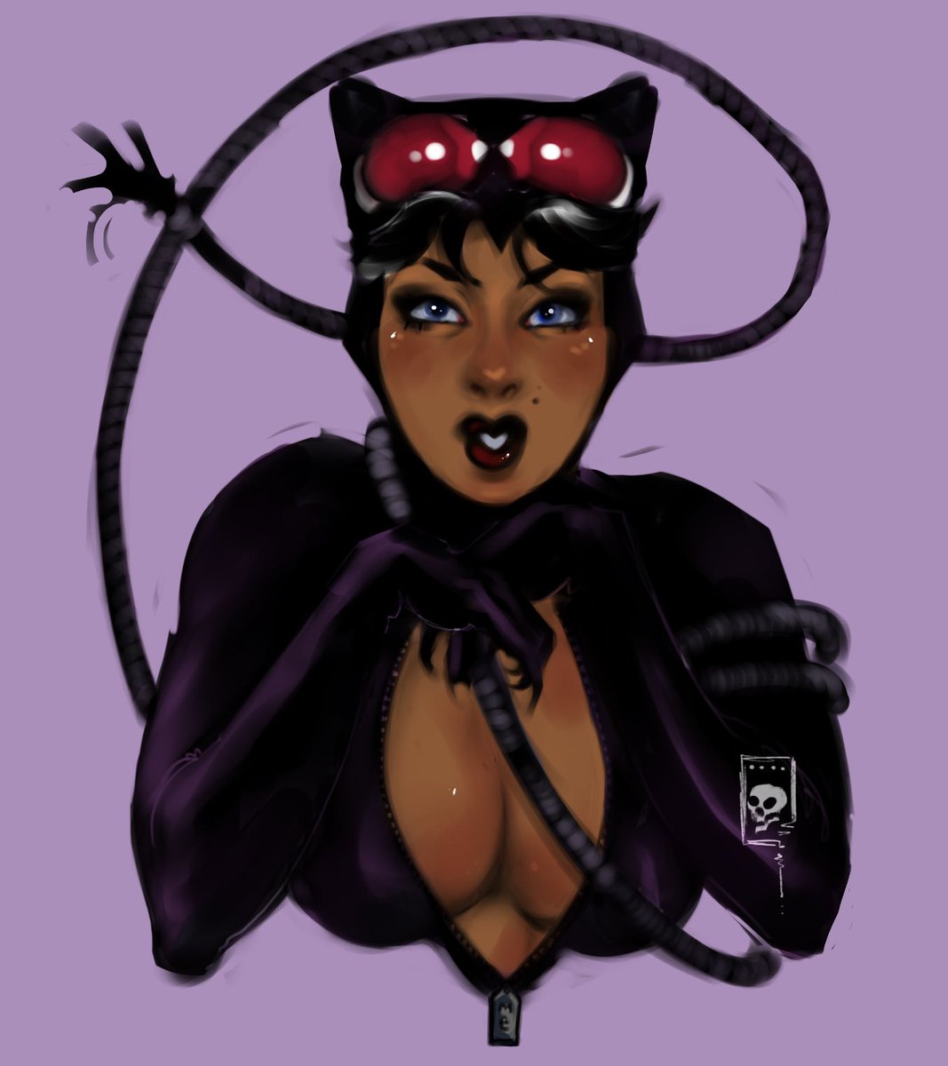nightwingsvibe's tweet image. Finished for class #catwoman #dcart #selinakyle #logoart