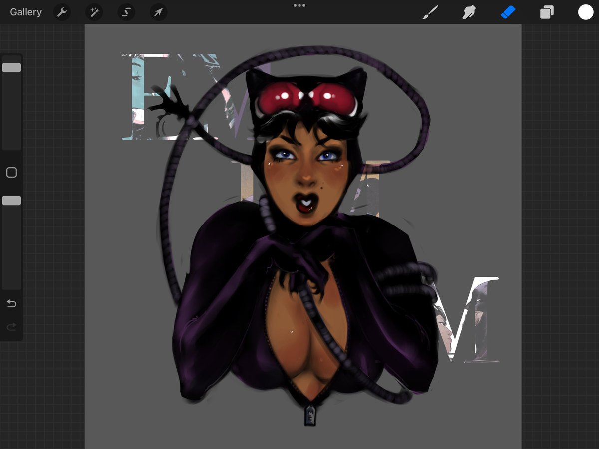 nightwingsvibe's tweet image. Finished for class #catwoman #dcart #selinakyle #logoart