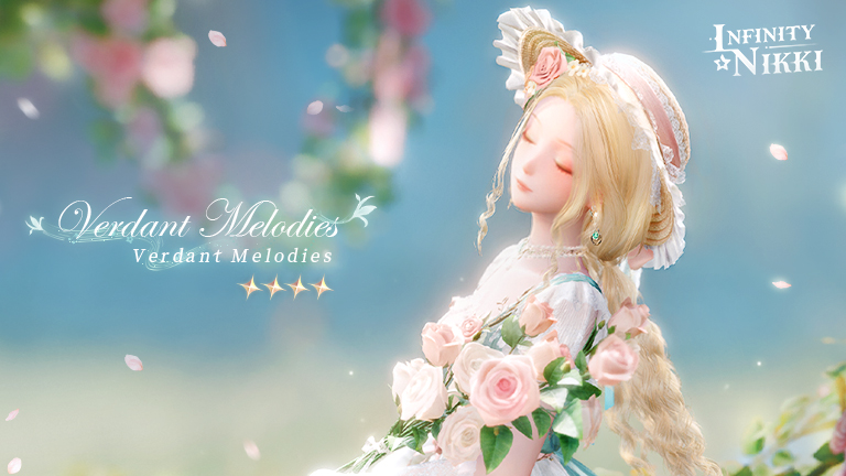 InfinityNikkiEN's tweet image. Whimsical Wardrobe丨Verdant Melodies
&amp;gt;&amp;gt;Main Attribute: Fresh

Wandering along Silken Lake, a gentle breeze stirs, setting the lake's surface aglow with shimmering light.
She gathers the scattered flowers and weave them, one by one, into a tapestry of romance, adorning the vibrant…