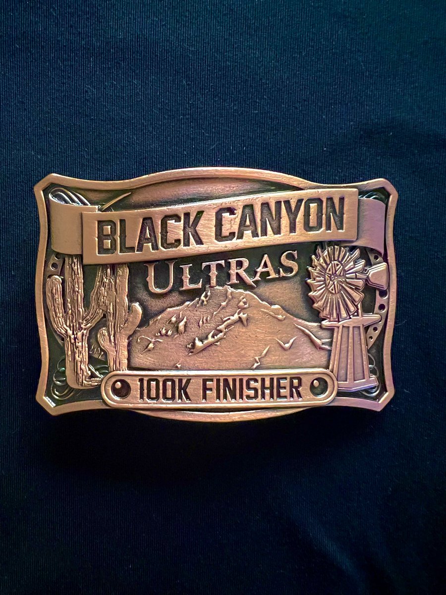 Black Canyon 100K ✅
It’s still Monday—Happy Medal-Buckle-Monday! 🎉
This one was tough and full of Type 2 fun, but I got it done! 🙌🏼 
My 39th ultra and 2nd 100K✅
#BlackCanyon100K #BlackCanyonUltras #WorldTrailMajors #UltraMarathon #UltraTrail #UltraRunning