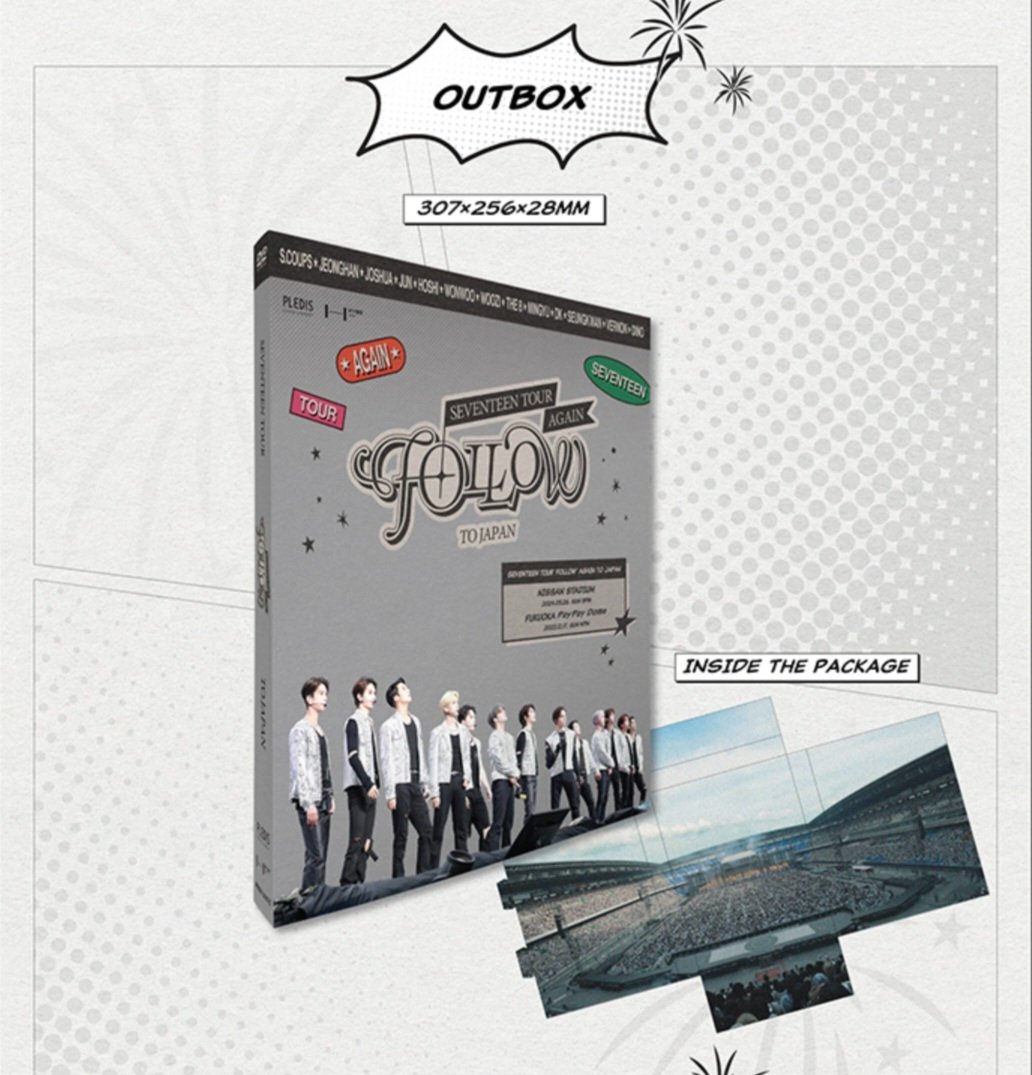 【トレカなし】SEVENTEEN TOUR FOLLOW AGAIN DVD New SEVENTEEN TOUR 'FOLLOW' AGAIN TO JAPAN 6 DVD+13