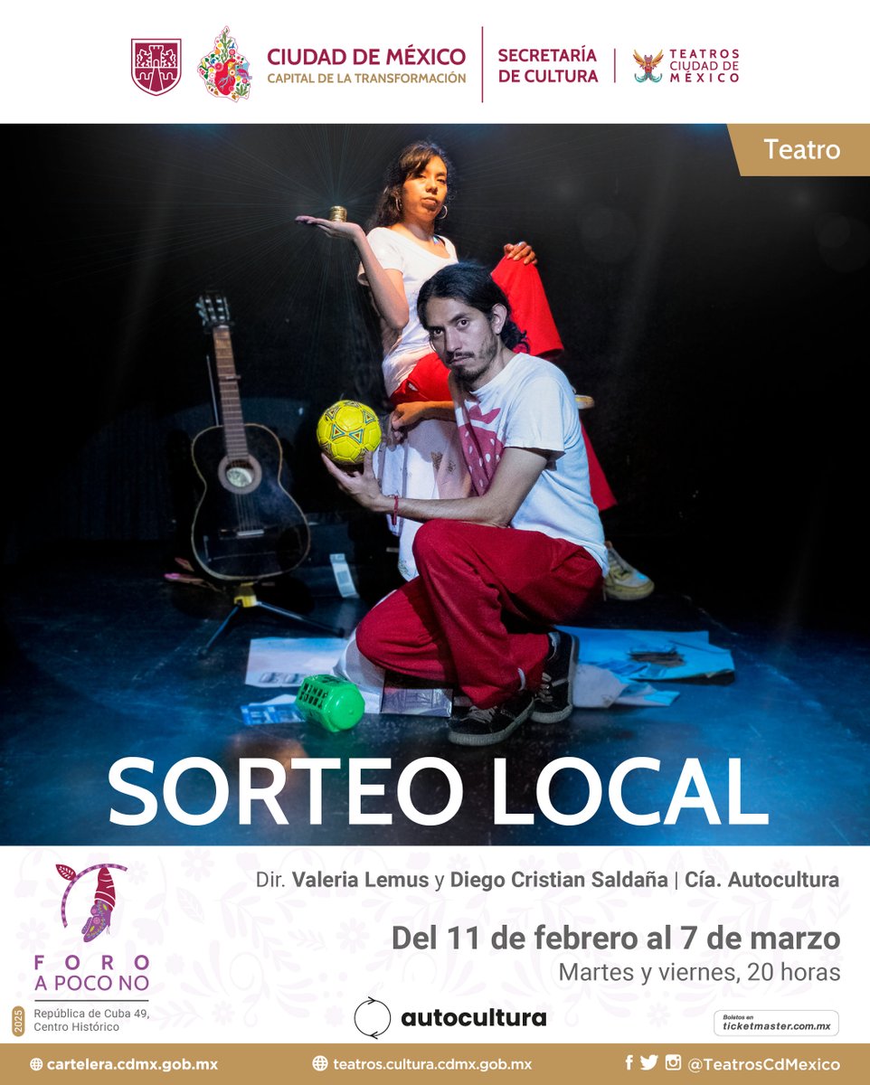 autocultura_'s tweet image. La fortuna nos sonríe de nuevo y #SorteoLocal regresa  en su búsqueda por llevarse el premio mayor. 
Nos vemos en el #ForoAPocoNo @TeatrosCdMexico 
🎟️ ticketmaster.com.mx/sorteo-local-m…