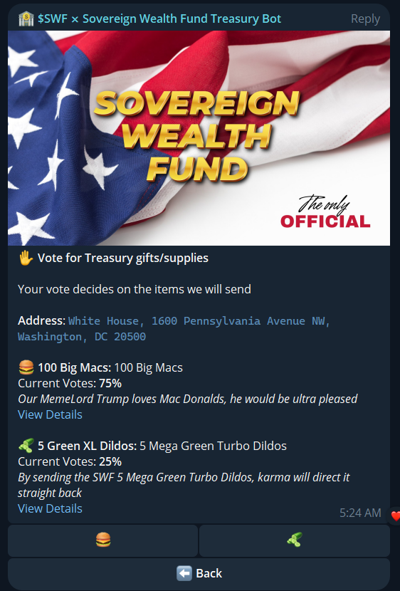 🏦 $SWF ⤬ Sovereign Wealth Fund Treasury tweet media