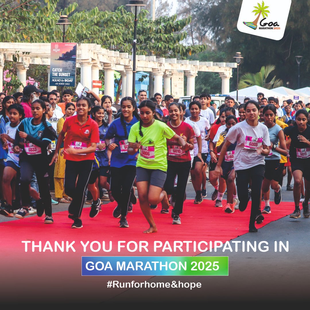 A huge THANK YOU to all the amazing marathoners who participated in the Goa Marathon! 🏃‍♂️💙 Your dedication, energy, and support help us continue our mission of transforming children's lives. Together, we run for a cause! 🏅🙏  #RunForACause #ThankYouMarathoners #GoaMarathon2025