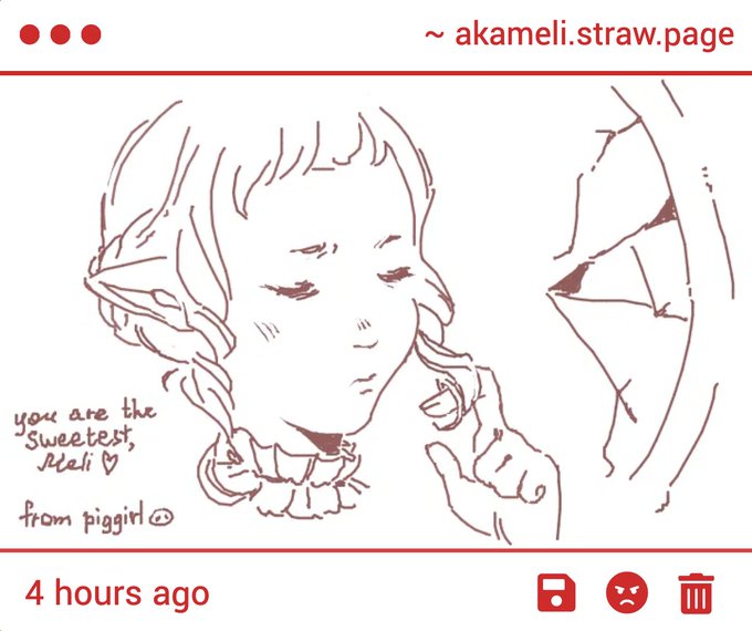 a piggirl thistle..!!!! this is so cute, you draw his face so lovely and dainty,, ; ; 